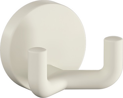 Doppelhaken 477.90B025 doppelt Ausladung 43,5 mm Polyamid 99 reinweiß matt Ø 50 mm HEWI