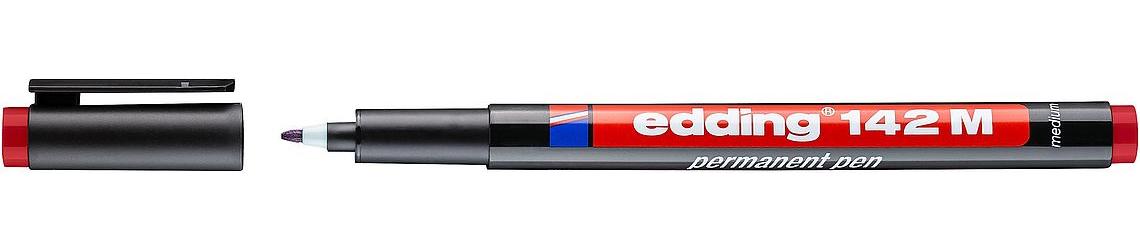 edding Permanent Marker142 M ohp rot - VPE: 10