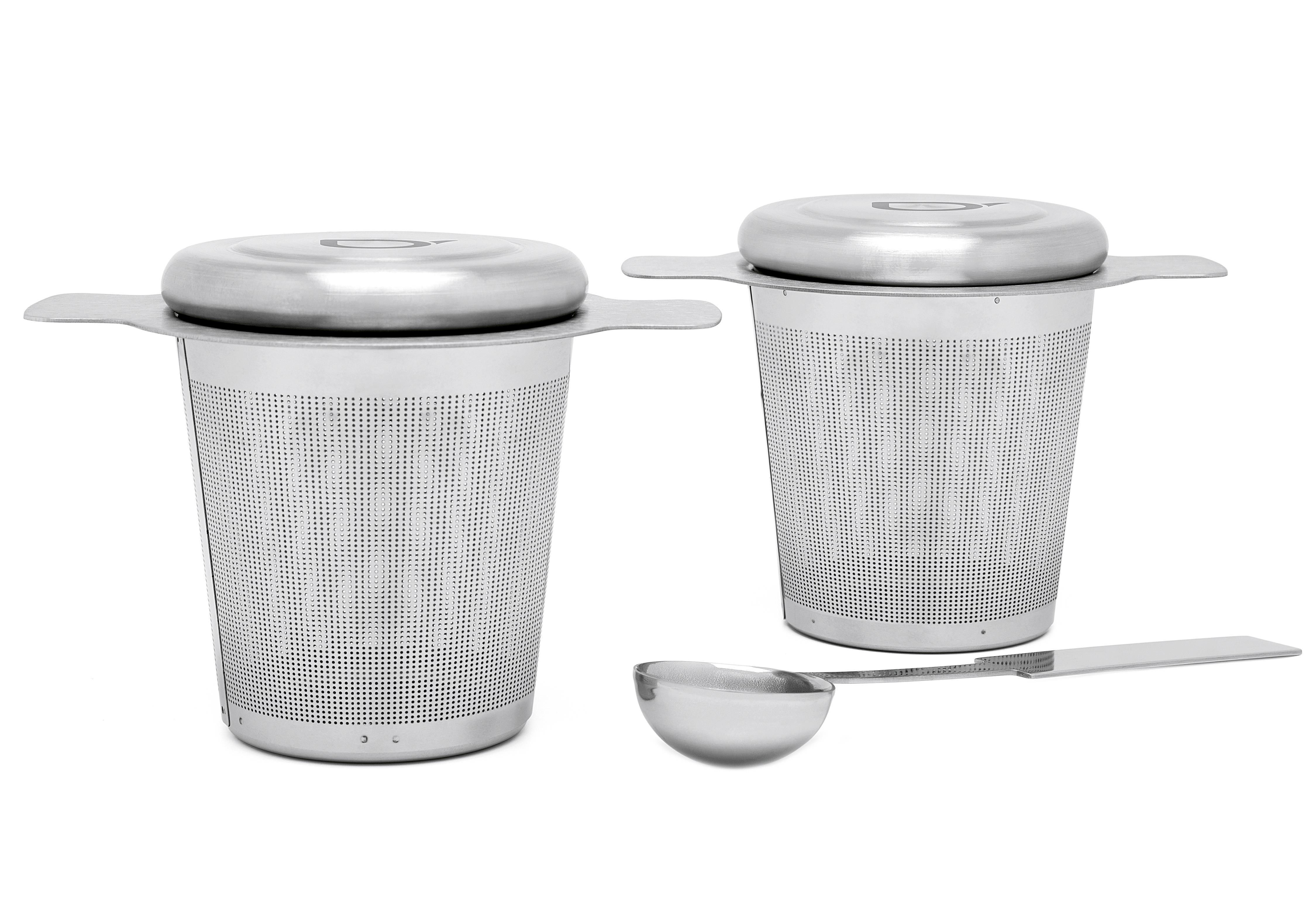 Bredemeijer Teefilter mit Teemaßlöffel Edelstahl 2er Set