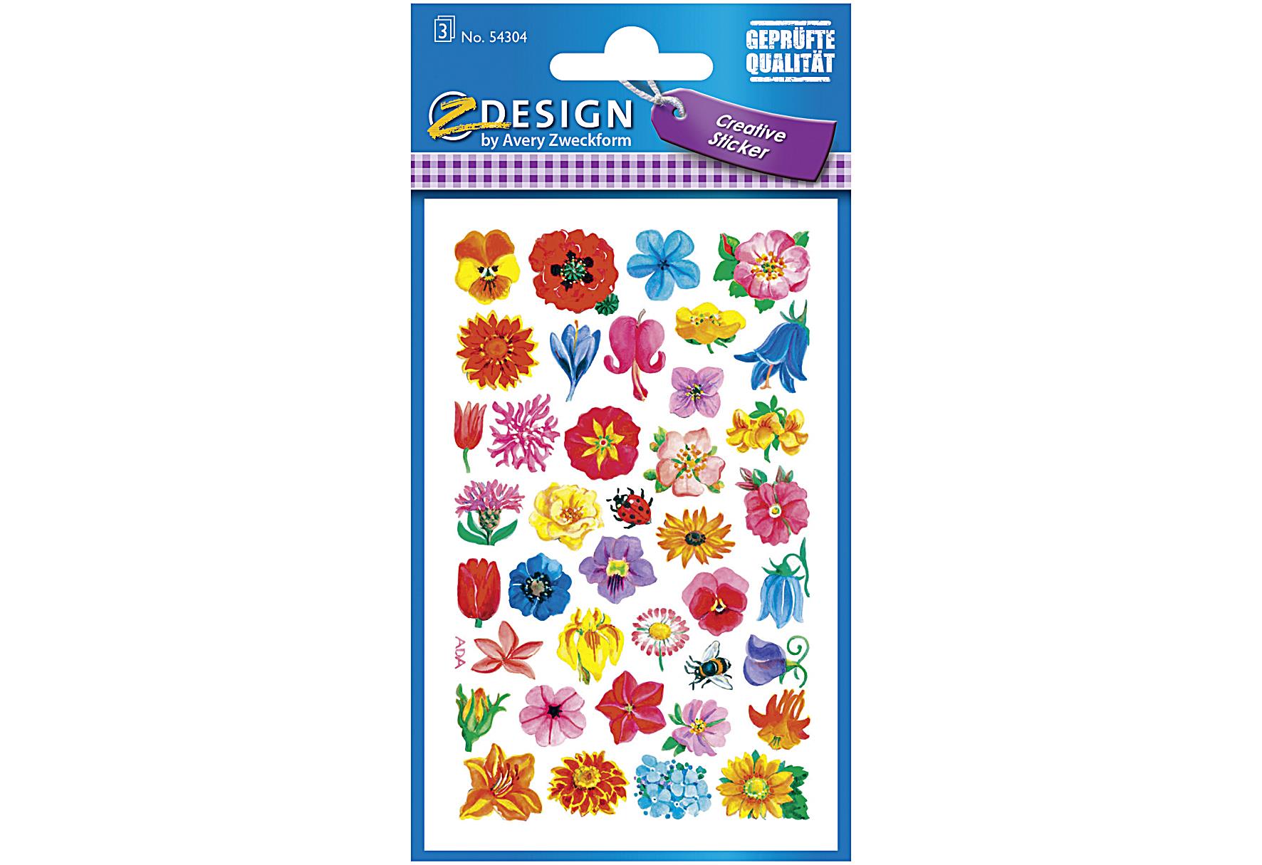 AVERY ZWECKFORM CREFlowerStickerBlütenPap.3Bg - VPE: 10