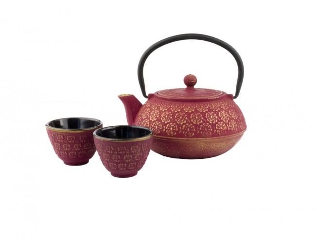 Bredemeijer Tee-Set 'Shanghai' Teekanne, Teefilter, 2 Tassen