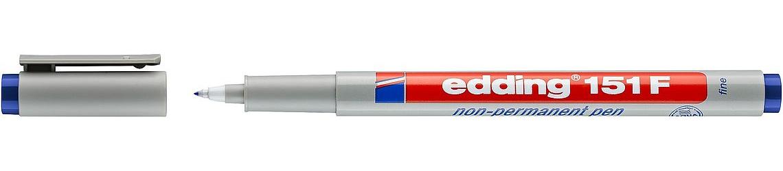 edding Non Perman.Marker151F ohp blau - VPE: 10