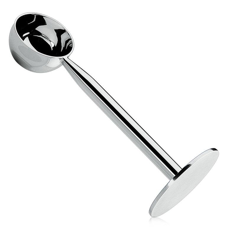 cilio tisch-accessoires Espressodrücker / Kaffeemaß Edelstahl poliert 14cm Ø5cm