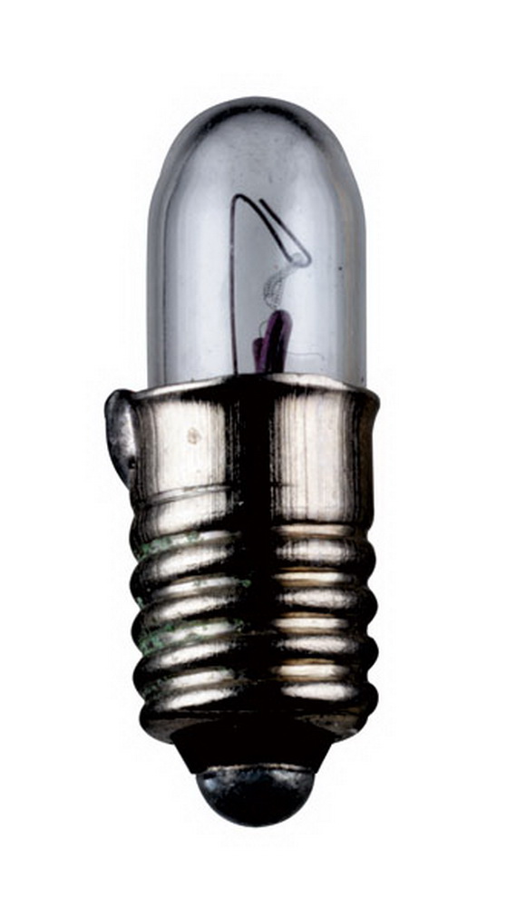 Kleinstlampen Sockel E5,5 6,0 Volt 0,9 Watt 15mm klar,10er Pack - VPE: 10