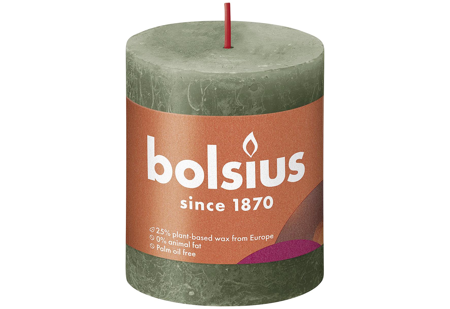 BOLSIUS Stumpenkerze 'Rustiko Shine' - VPE: 4