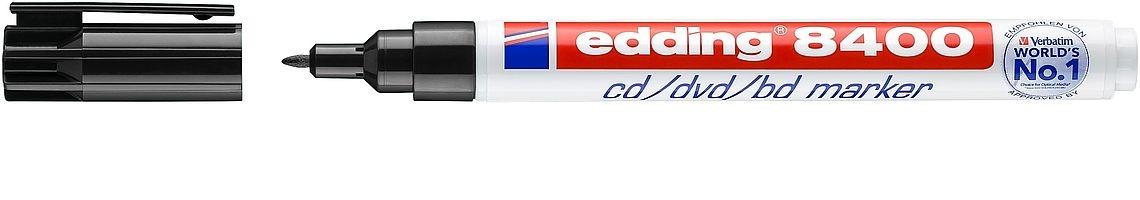 edding CD-Marker 8400 schwarz - VPE: 10